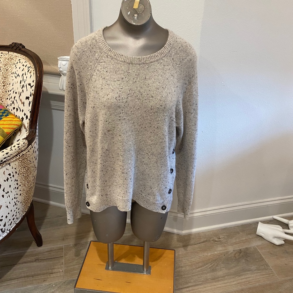Coffee colored Autumn Cashmere Sweater, Sized Medium.